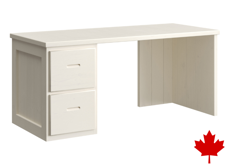 Desk with 2 Drawers - 46"W/ 58"W/ 66"W