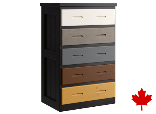 Multi-Colour 5 Drawer Chest