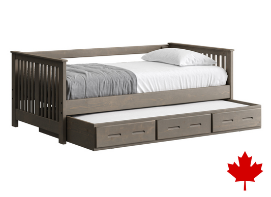 Shaker Day Bed with Trundle/ Drawer