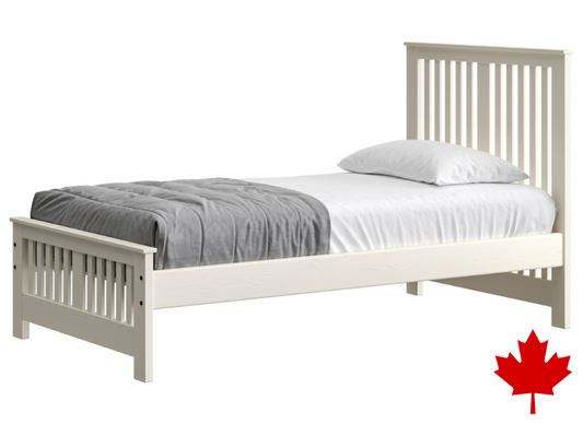 Shaker Bed 44" Headboard & 18"Footboard