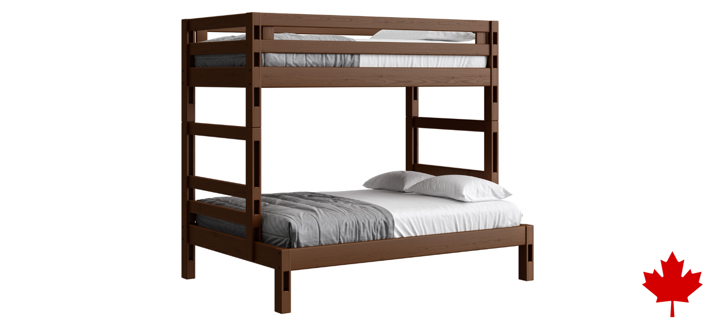Ladder End Bunk Bed - Twin over Full, Cutaway