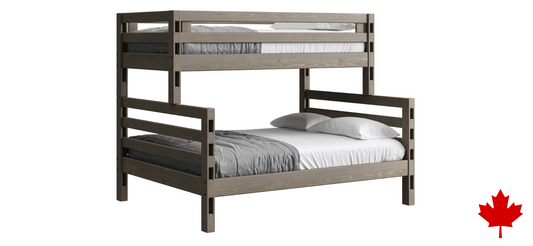Ladder End Bunk Bed - TwinXL  over Queen