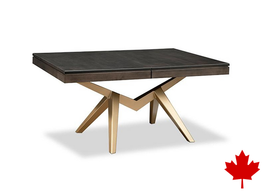 Laguna Metal Pedestal Solid Top Dining Table