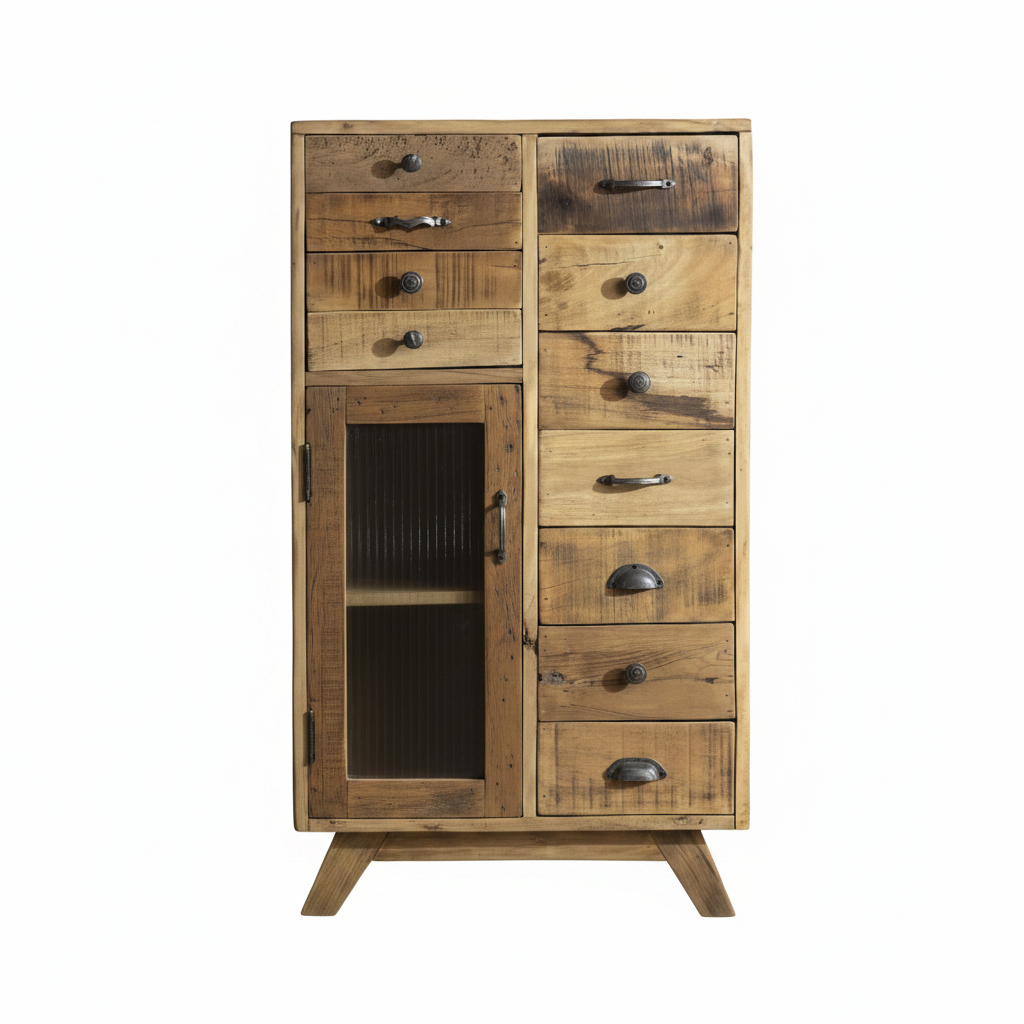 Reclaimed Wooden Chest Of Drawers