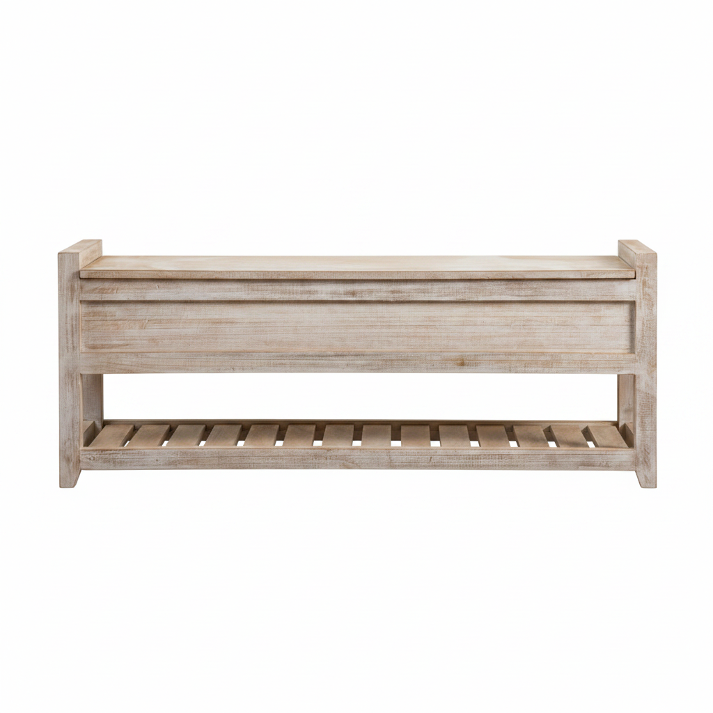 Wooden Storage Bench - 23009
