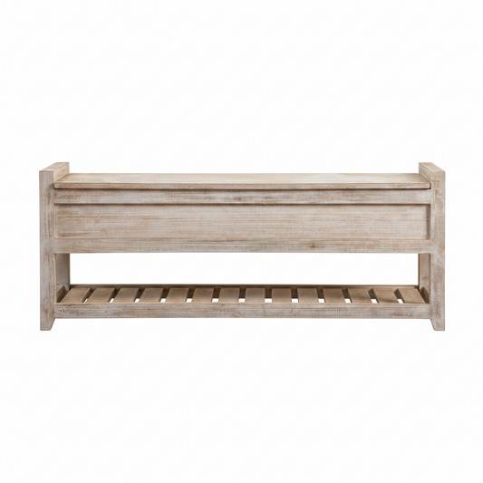 Wooden Storage Bench - 23009