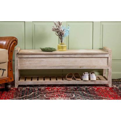 Wooden Storage Bench - 23009