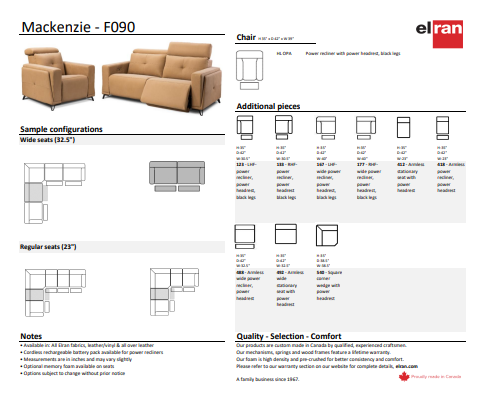 F090 Mackenzie Sectional