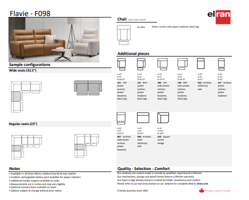F098 Flavie Sectional