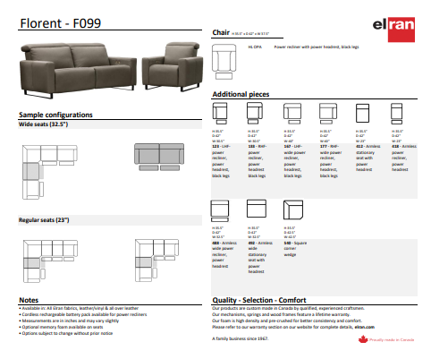 F099 Florent Sectional