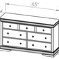 Louis Rustique 7 Drawer Dresser