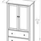 Harbourside 2 Drawer Armoire