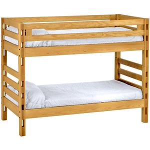 Crate Design Ladder End Bunk Bed - Twin over Twin