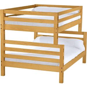 Crate Design Ladder End Bunk Bed - FullXL over Queen