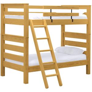 Crate Design Timberframe Bunk Bed: Twin over Twin with Ladder