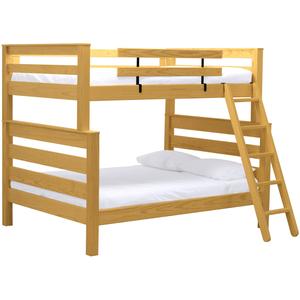 Crate Design Timberframe Bunk Bed: FullXL over Queen with Ladder