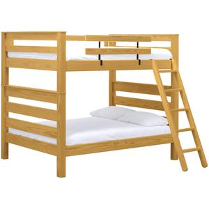 Crate Design Timberframe Bunk Bed: Queen over Queen with Ladder