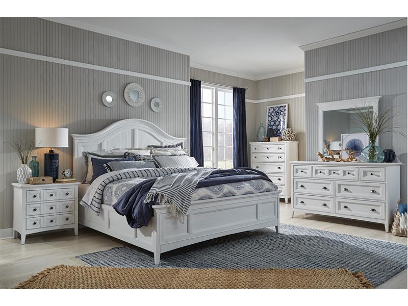 Heron Cove Complete Panel Bed With Storage Rails