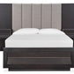 Wentworth Village Complete Wall Upholstered Bed with Wood/Metal FB