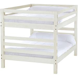 Crate Design Ladder End Bunk Bed - Queen over Queen