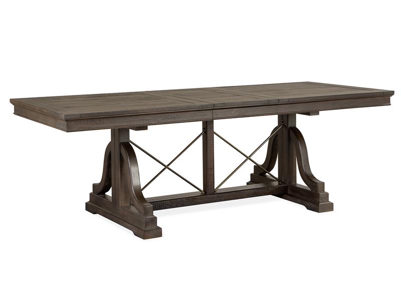 Westley Falls D4399-25: Trestle Dining Table