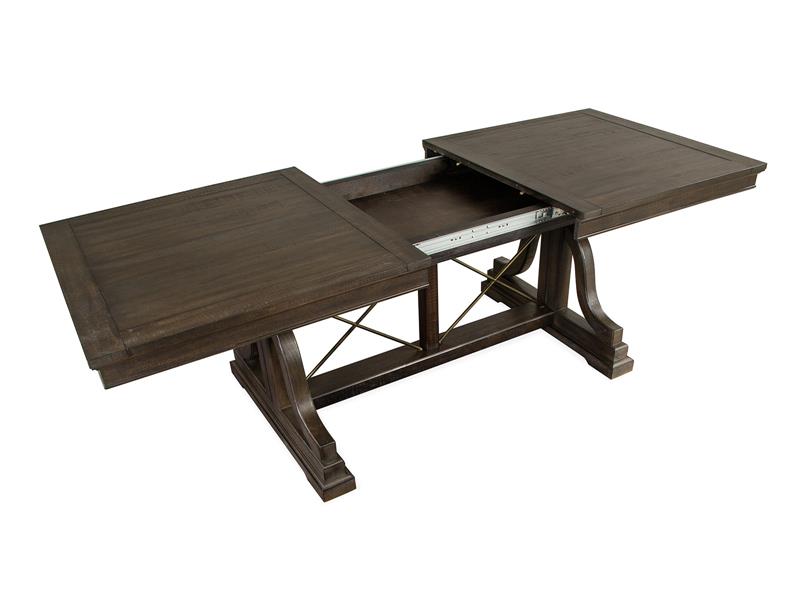 Westley Falls D4399-25: Trestle Dining Table