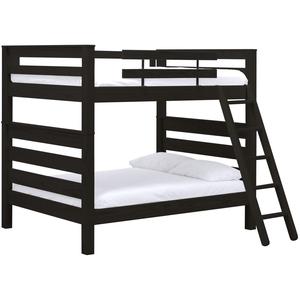 Crate Design Timberframe Bunk Bed: Queen over Queen with Ladder