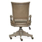 Lancaster H4352-82: Fully Upholstered Swivel Desk Chair