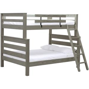 Crate Design Timberframe Bunk Bed: FullXL over Queen with Ladder