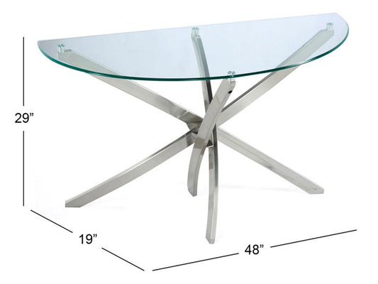 Zila T2050-75: Demilune Sofa Table