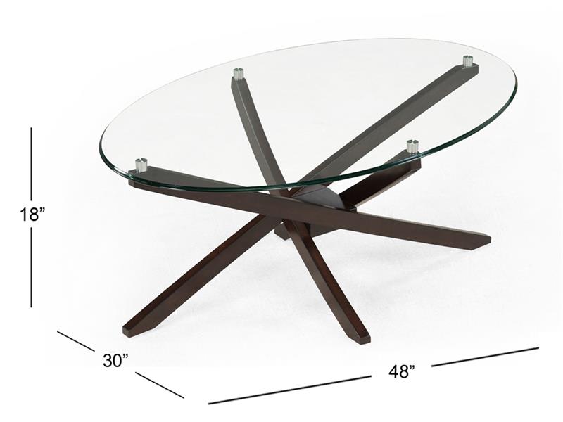 Xenia T2184-47: Oval Cocktail Table