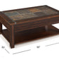 Roanoke T2615-50: Rectangular Lift Top Cocktail Table (w/Casters)
