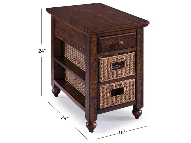 Cottage Lane T3521-10: Rectangular Chairside End Table