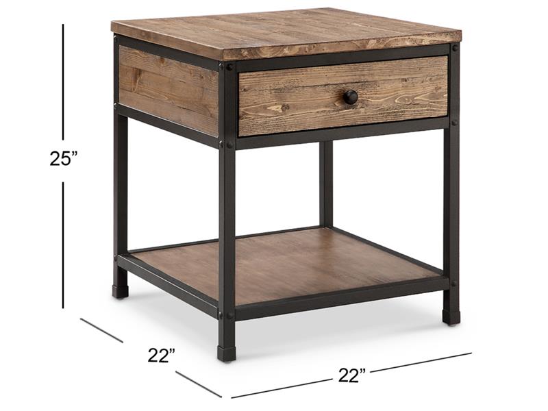 Maguire T4039-01: Square End Table