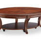 Winslet T4115-47: Oval Cocktail Table w/Casters