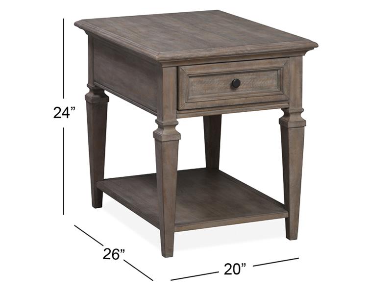 Lancaster T4352-03: Rectangular End Table