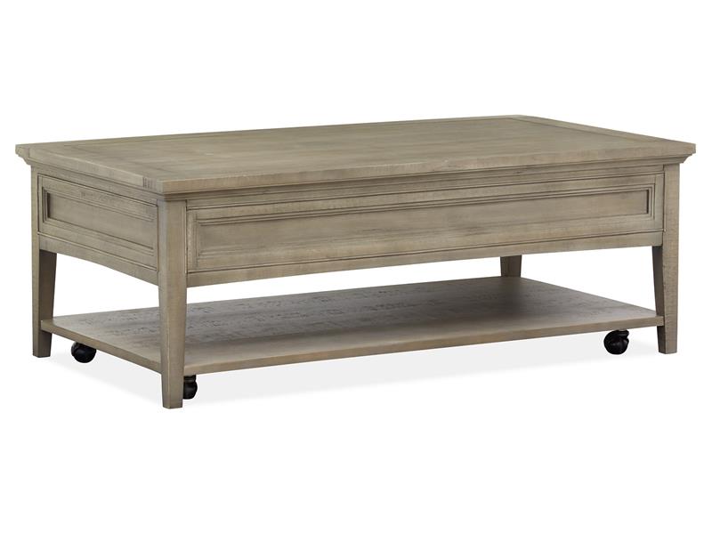 Paxton Place T4805-43: Rectangular Cocktail Table w/Casters