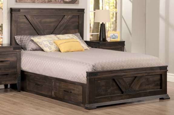 CHATTANOOGA Storage Bed w/ Low Footboard