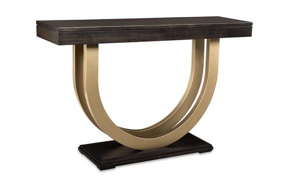 CONTEMPO Sofa Table w/ Metal Curves