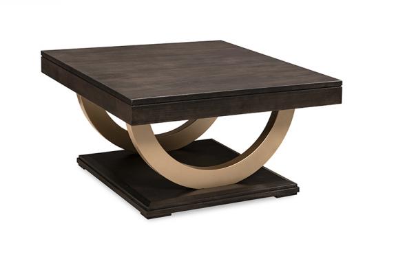 CONTEMPO Coffee Table w/ Metal Curves
