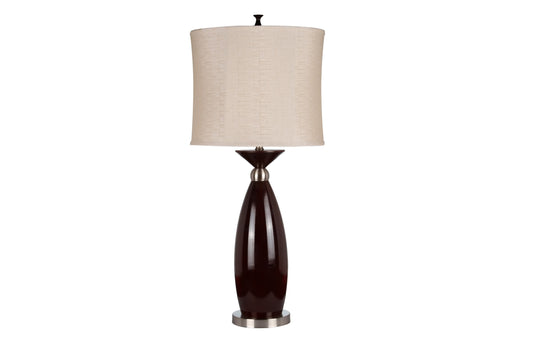 39" Black Tie Table Lamp